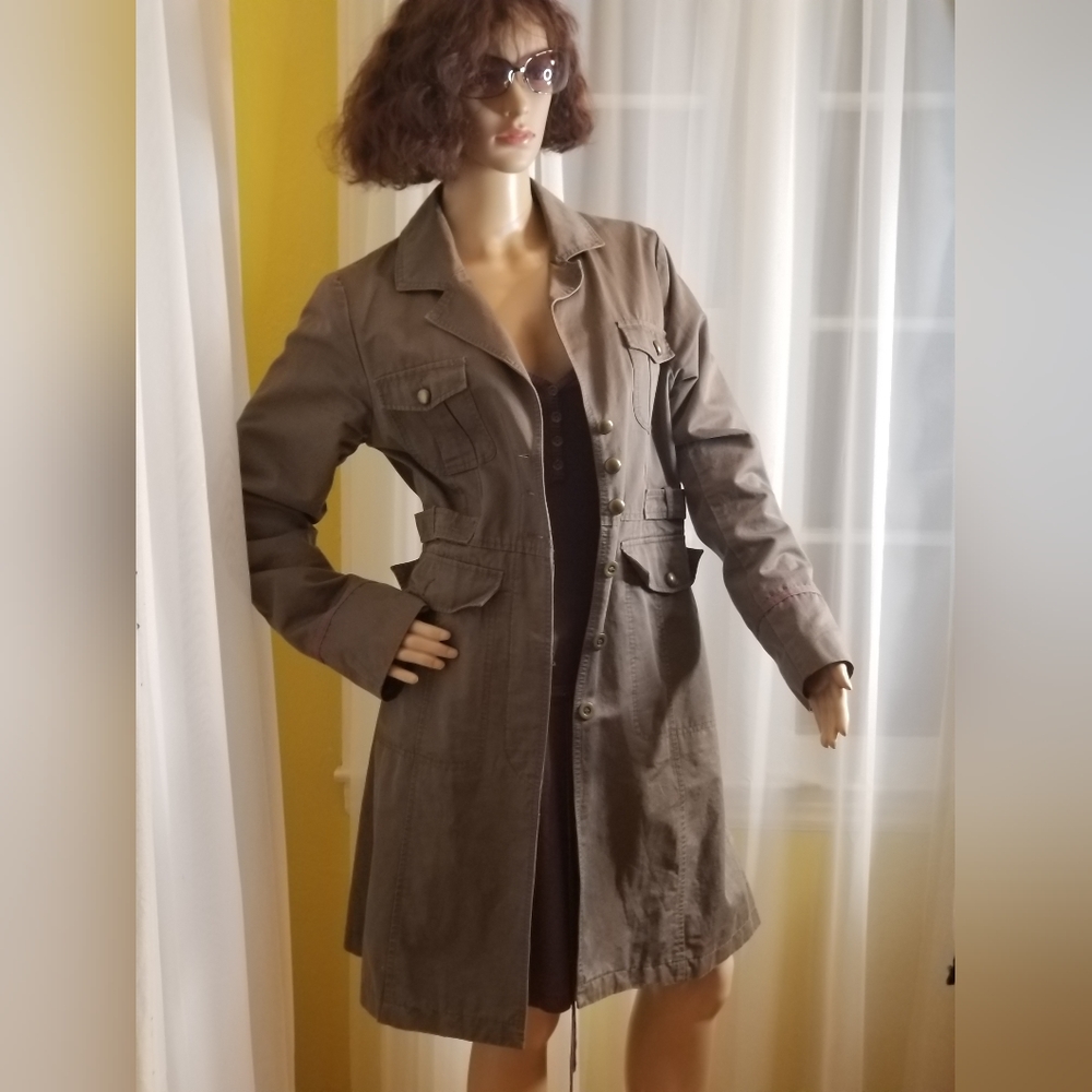 H&M Brown Button-Up Jacket - Picture 3 of 10